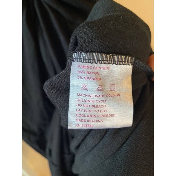 Kimi + Kai Maternity Dress Size M Black White Colorblock - Picture 6 of 8